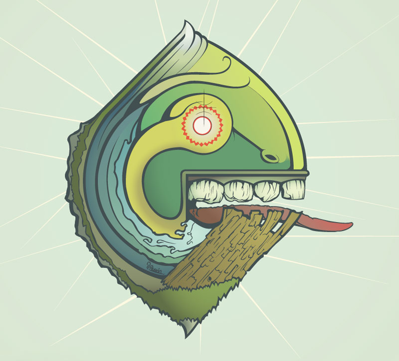 Earthly Essence, Vector color, Illustration